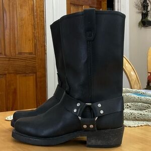 Dingo Black Leather Men's Boots